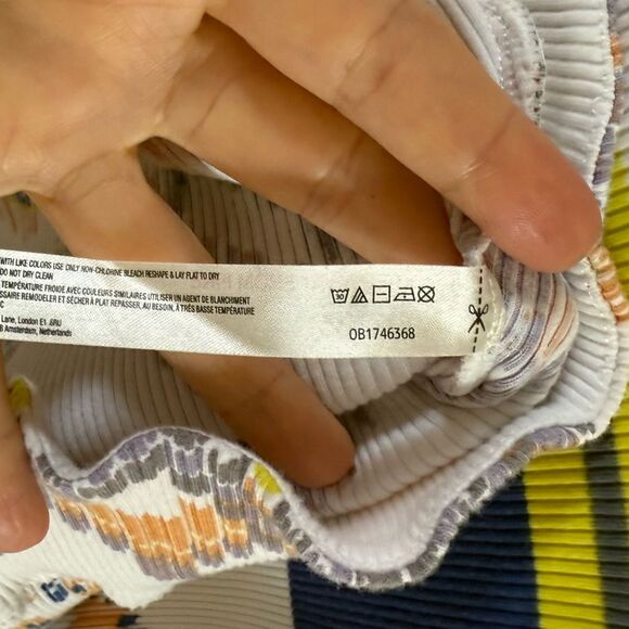 Free People Movement Rally Printed Layer In Fairisle Combo S NWOT - Picture 13 of 14